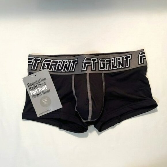 FORT TROFF "Grunt" Corp Size "M" Mesh Boxer Jock - Black/Gray/White (57-112) - Picture 2 of 10